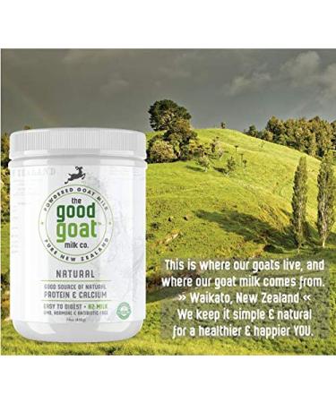 New Zealand Full Cream Goat Milk Powder (Natural) - 14oz | Premium Quality - Buy Online on GoSupps.com