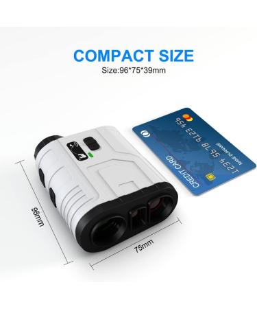 High-Precision Golfing Laser Rangefinder for Golf & Hunting with Slope Switch - Flag Pole Locking Vibration Slope Mode - Continuous Scan - White - Buy Online on GoSupps.com