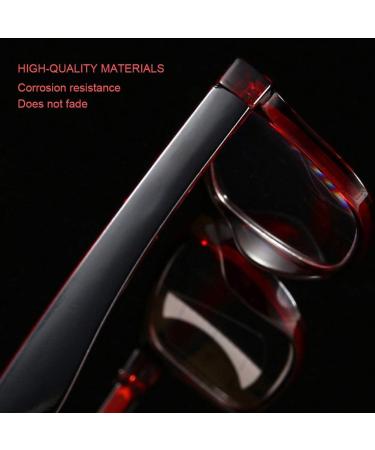 Retro Multifocal Reading Glasses for Visual Fatigue Relief - Presbyopic Glasses in Red | International Shipping Available - Buy Online on GoSupps.com