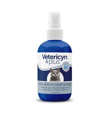Vetericyn Plus Feline Antimicrobial Hydrogel. Promotes Healing for Wounds, Post-Surgery Sutures, Rashes and Irritation. Alleviate Dry or Itchy Skin. Safe for Cats of All Ages. (3 oz / 88 mL)