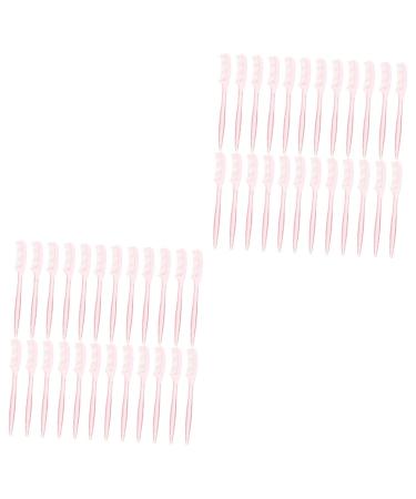 Ipetboom 200 Pcs Eyelash Brush Eyebrow Comb Mascara Comb Brush Lash Brow Comb Metal Eyelash Comb Eyebrow Brush Foldable Eyelash Comb Single Comb Makeup Brush Extend Plastic Repair 9x1x0.2cmx2pcs Assorted Colorx2pcs
