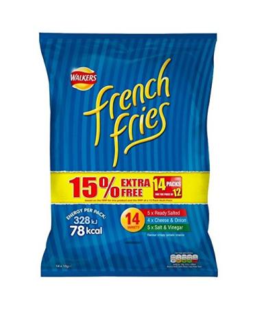 Walkers Walkers Fries Snack Variety 14 X 18G (Pack of 2)