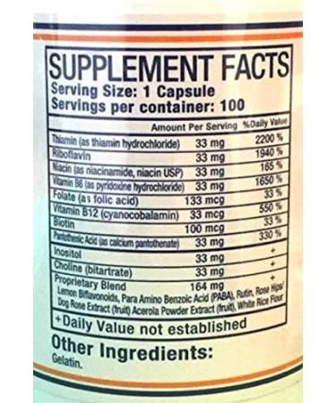 Pure Herbs Ltd. Vitamin B Capsules (100 caps) - Buy Online on GoSupps.com