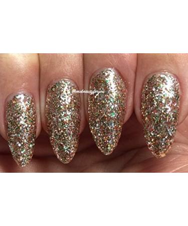Bluesky Gel Nail Polish BELLE OF THE BAUBLE Christmas Multi Coloured Silver Glitter and Gold GLITTER Nail UV LED Soak Off - Buy Online on GoSupps.com