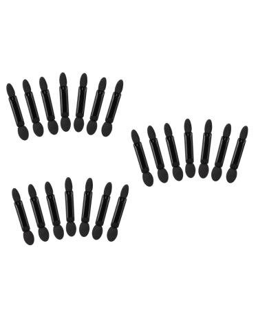 FOMIYES 150 Pcs Eyeshadow Eye Shadow Applicator Sticks Eye Shadow Brush Double Head Miss Set 50pcsx3pcs Blackx3pcs