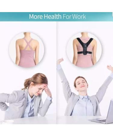 Nanet Posture Corrector Brace for Men and Women - Back Straightener and Slouching Corrector in Black - Buy Online on GoSupps.com