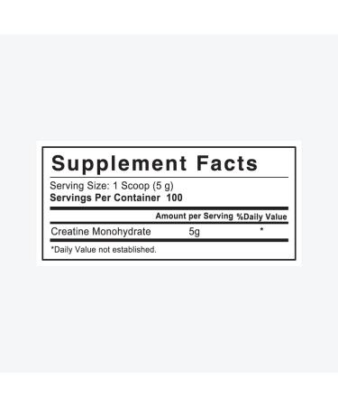 Lab Nutrition Micronized Creatine Monohydrate Powder 500G | Keto Friendly Unflavored 100 Servings 5000mg per Serving - Buy Online on GoSupps.com