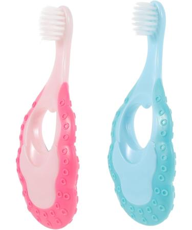 Gatuida 4-Piece Travel Baby Toothbrush Set - Child-Friendly Durable Plastic Toothbrushes for Toddlers & Kids Accessories - Buy Online on GoSupps.com