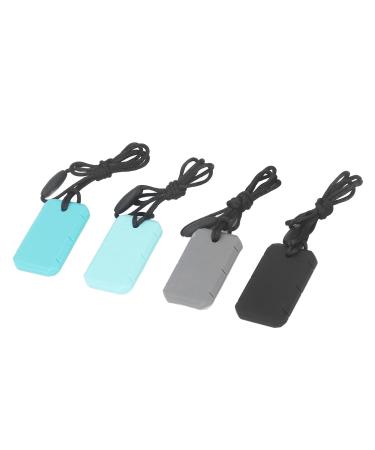 4-Piece Sensory Chewing Necklace - Food-Safe Silicone for Anxiety Relief | Soft & Safe Chewing Chains for Kids - Buy Online on GoSupps.com