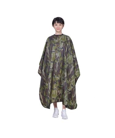 LWBTOSEE Hairdressing Cape Waterproof Oilproof Camouflage Pattern Hairdressing Accessories