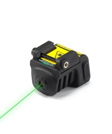 Meirui Compact Handgun Green Laser Sight with Picatinny Rail Mount, USB Rechargeable Battery with 5mW Output, Last Longer for Tactical Uses