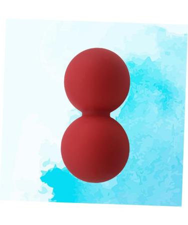 Red Peanut Massage Ball - Combined Foot & Whole Body Relaxation - 12.00x6.30cm Silicone Yoga Lacrosse Fitness Tool - International Shipping Available - Buy Online on GoSupps.com