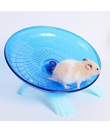 SZMYLED Blue Plastic Exercise Wheel for Small Animals - Silent Spinner for Hamsters & Hedgehogs, 18x18x11cm - Buy Online on GoSupps.com