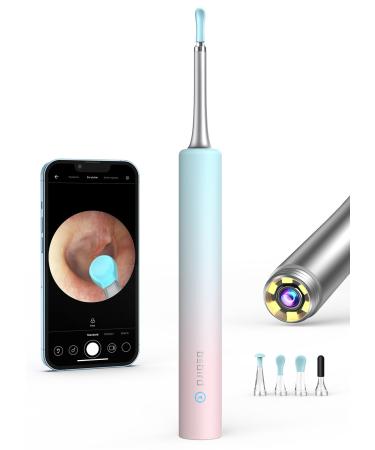 Ear Cleaner,BEBIRD Ear Wax Removal, Ear Wax Removal Tool Camera 1080P FHD Wireless Wi-Fi Ear Camera and 6 LED Lights,Waterproof Otoscope for iPhone, iPad & Android Smart Phones (Pale Pink-Green)