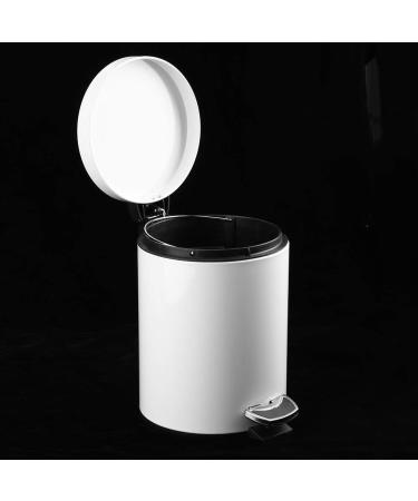Trash Can 5L Large Capacity Personalized Stylish with Stainless Steel Step for Office Bathroom Kitchen Hotel Garbage Container - Buy Online on GoSupps.com