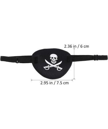 Besportble Halloween Pirate Eye Patch - Skull Crossbone Eye Mask for Women, Teenagers, Men, Children - Buy Online on GoSupps.com