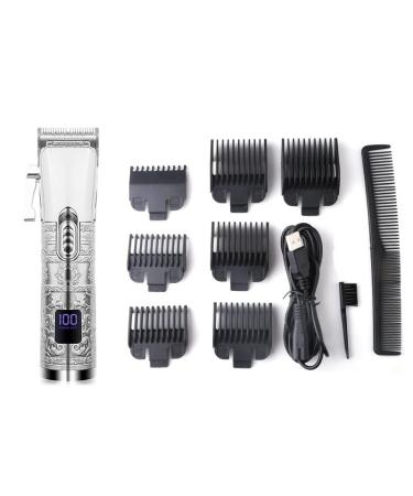 Professional Cordless Hair Clippers for Men - Rechargeable Trimmer with LCD Display | Electric Fade Hair Cutter | Ideal for Barbershop & Home Use - Buy Online on GoSupps.com