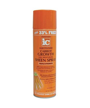 Fantasia Ic Hair Polisher Carrot Growth Sheen Spray 14 Oz