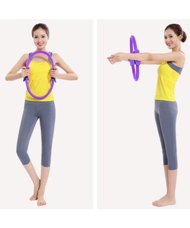 Drfeify Pilates Ring - 4 Color Dual Grip Fitness Circle for Home Training | Tone Inner & Outer Thighs - Violet - Buy Online on GoSupps.com