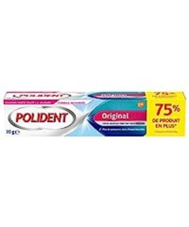 Polident Original extra strong fixative cream for partial or full dentures 70 g - Buy Online on GoSupps.com