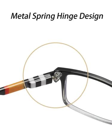 Buy LHSDMOAT Blue Light Reading Glasses | 4 Pack Vintage Rectangular Frame for Men & Women - 1.50 Optics Aid - Buy Online on GoSupps.com