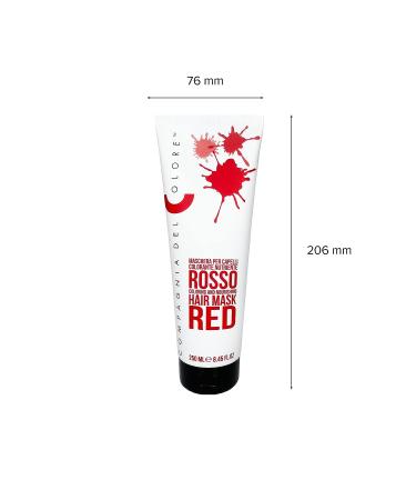Compagnia Del Colore Coloring & Nourishing Hair Mask 8.45 Oz + Free Starry Lipgloss 10 Ml (Red) - Buy Online on GoSupps.com