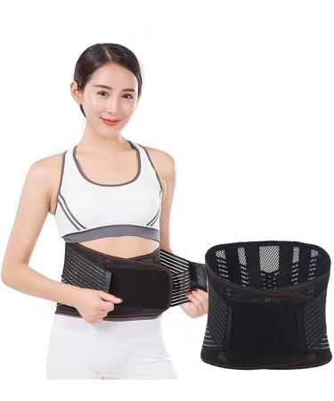 Buy Dorbi Summer Back Support Lumbar Belt for Men & Women - Prevent Injuries & Scoliosis - Breathable Black Size XL/X-Large - Buy Online on GoSupps.com