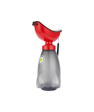 Gowgelit Female Urinal with Wide Opening, Female Urination Device with Smooth Edge, Odor Resistant Urinal for Car Camping Hiking Travel Bedside, Leakproof Pee Bottle for Women Elderly Injured (Red)