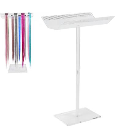 Socobeta Acrylic Hair Extension Stand Double Sided Design Washable Hair Extension Rack Transparent Sectioning Display Hair Extension Holder for Salon Home - Buy Online on GoSupps.com