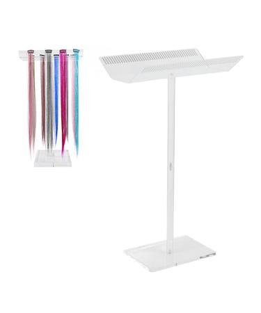Acrylic Hair Extension Stand and Display Holder Transparent Hair Cutting Stand for Salon and Home Use