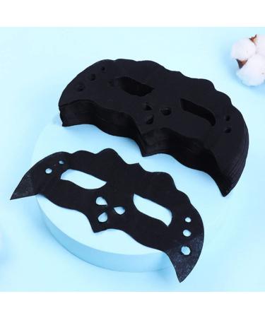 100 Sheets Bamboo Charcoal Black Eye Mask Paper - Moisturizing & Breathable Eye Care Masks for Women - DIY Dry Eye Treatment - Buy Online on GoSupps.com