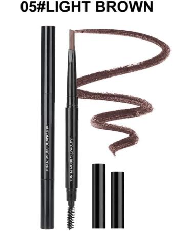 Waterproof 5 Colors Eyebrow Pen Triangular Tip for and Lines Double Ended Design for Look Sweatproof Portable (5# light brown) - Buy Online on GoSupps.com