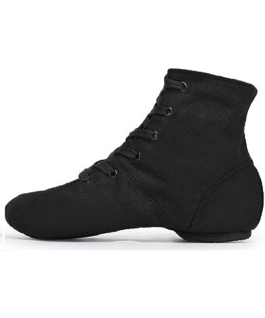 Smithmelody Canvas Jazz Dance Boots Ballet Sneakers - Black | Adult Men Women Kid Sizes - Buy Online on GoSupps.com