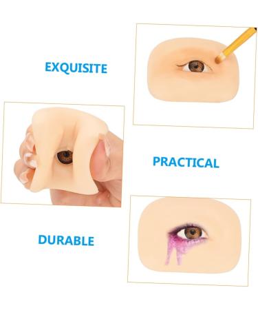 Professional Skin Tool Makeup Flexible Eye Training Mold Artificial Reusable Simulated Make 6.9x5.2cm As Shown 2 - Buy Online on GoSupps.com