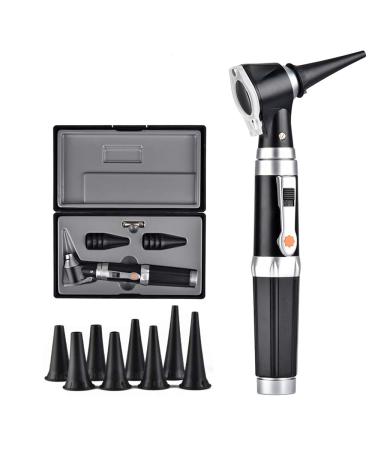 Jiusion 3X Otoscope with LED Portable Handheld Ear Check Magnifier with 8 caps and 1 Storage case for Doctor Nurse Adult Kid Dog Cat Pet