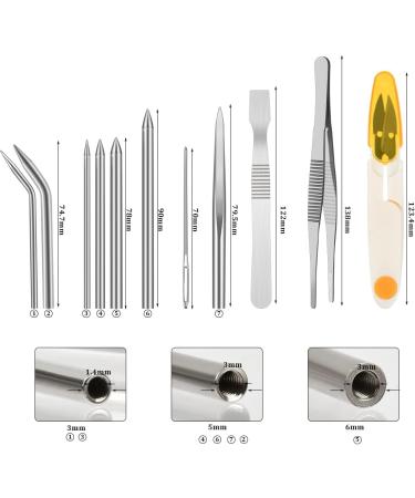 BUYGOO 14Pcs Paracord Stitching Set: Stainless Steel Needles & Tools with Storage Bag - Black | for DIY Craft & Paracord Fids - Buy Online on GoSupps.com