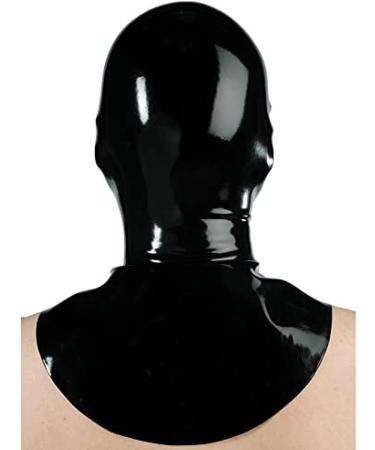 Shop Black Latex Hood Rubber Mask with Stripes & Zipper - International Shipping Available - Buy Online on GoSupps.com