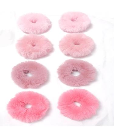 3Pairs Fuzzy Scrunchies Pom Pom Hair Tie Hair Bands Hair Rope Elastic Hair Ties Hair Bobbles Ponytail Holders Hair Accessories Hair Bobbles(Mixed Colors) - Buy Online on GoSupps.com