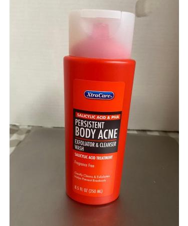 Persistent Body Acne Exfoliator & Cleanser Body Wash Fragrance Free 8.5 oz