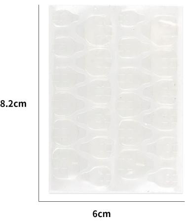 YINETTECH 40 Sheets/960 Piece Double Sided Nail Stickers False Nails Transparent Sticker Waterproof Nail Adhesive Tab for Nail Decoration Nail Manicure - Buy Online on GoSupps.com