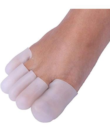 Pedimend Soft Silicone Gel Toe & Finger Caps (5PAIR) - Corn, Blisters, Ingrown Nails Relief - Foot & Hand Gel Protectors - Buy Online on GoSupps.com