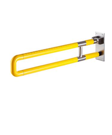 Folding Armrest Bathroom Non-Slip Safety Foldable Toilet Grab Bar Frame Support Rail Stainless Toilet Handrails Bathroom Support Disabled Handrails Safety Handle and Rail for Lavat