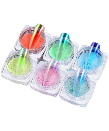 0.2g Glace Transparent Poudre Poudre Magique Poudre Nail Art Glitter Nail Art Poudre Nail Art D corations Miroir Effet De Sir ne Gel UV Couleur Holographique CH-02 - Buy Online on GoSupps.com
