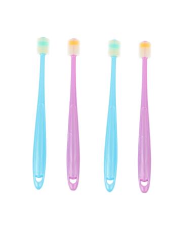 Plafope 4 pieces toothbrush oral care toothbrush tooth cleaning Tool toothbrush for infants tooth cleaning tools Training toothbrush