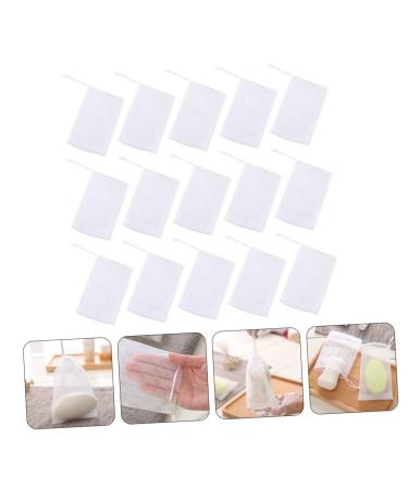 Buy NOLITOY 100 Pcs Soap Bag Foam Net - Mesh Soap Pouch & Saver for Body & Facial - White Shower Loofah - 12x9CM - Perfect for International Shipping - Buy Online on GoSupps.com