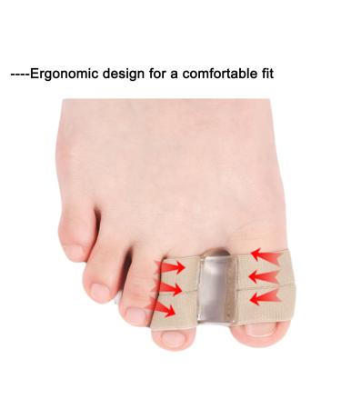 4P Gel Bunion Correctors | Toe Spacing Separators & Orthotics for Men & Women | Bunion Pain Relief | Unisex | Beige | International Shipping Available - Buy Online on GoSupps.com
