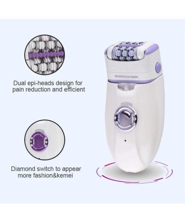 3 in 1 Women's Electric Hair Removal Kit: Epilator, Lady Shaver, Bikini Trimmer - Rechargeable and Gentle Depilation - Buy Online on GoSupps.com