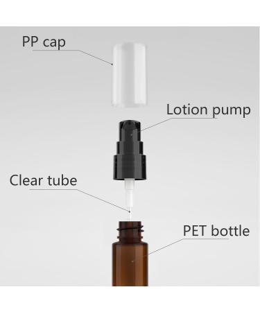 ZEOABSY 12 Pieces 10 ml Transparent Lotion Bottles with WhiteÂ Pump 10ml Empty PET Plastic Lotion Pump Bottle Cosmetic Gel Travel Container for Cosmetic Make up Cleaning + 2 x Funnel Transparent 10ml - Buy Online on GoSupps.com