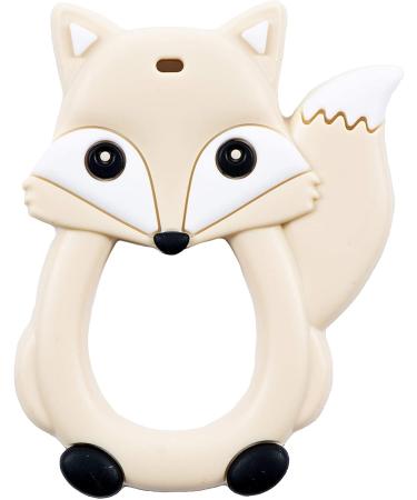 Kids Heroes Fox Teething Toy & Mitten Teether Set for Baby Boys | Soothes Sore Gums | Teething Pacifier Clip | Grey | 3-Pack - Buy Online on GoSupps.com