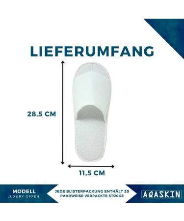 AQASKIN Luxury Slip-Resistant Disposable House Shoes - High-Quality Terry - 10 Pairs - Soft & Convenient for Hotels Spas & Wellness Centers - Quantity Discount Available - Buy Online on GoSupps.com